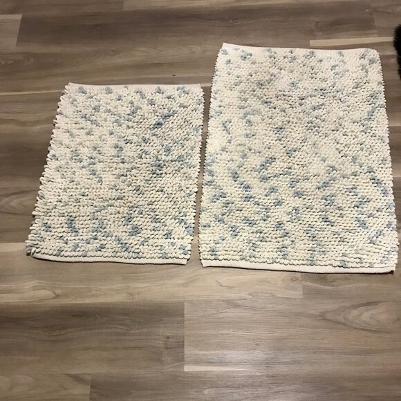 Chenille Looped Bath Rugs Set Of 2 - Picture 1 of 2